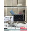 Chanel Grained Calfskin Wallet Charm WOC Black