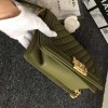 Chanel Green Quilted Caviar Medium Boy Bag A67086 VS09827