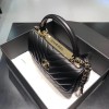 Chanel Trendy CC Black V Quilter Top Handle Bag