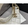 Chanel white lambskin pouch with chain bag