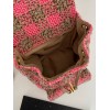 Chanel pink tweed bag