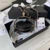 Chanel Round Chain Clutch in Black