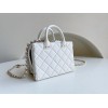 Chanel Vanity Case Calfskin White Bag