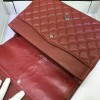 CHANEL 1112 Maroon Red Size 33cm Caviar Leather Flap Bag With Gold / Silver Hardware