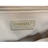 Chanel white caflskin leather backpack