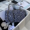 Chanel flap bag sequen blue 25cm AO112