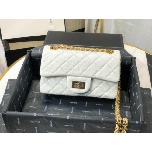 Chanel Quilted Calfskin Small 2.55 A37586 White