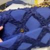 Chanel 19 Maxi-Quilted Fringe Canvas Blue Flap Bag