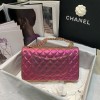 Chanel iridescent purple flap bag 25cm