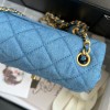 Chanel flapbag denim mini 17cm