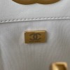 Chanel 22B tote 19 gray lampskin bag