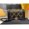 Chanel Leboy Black Flap Bag 25cm