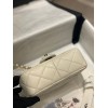 Chanel CF flap bag charms 2022 white