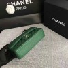 Classic Chanel Lambskin Flap Shoulder Bag Green A01112 VS04940