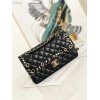 Chanel 2.55 Calfskin Flap Bag Charms 2021 in Black