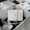 Chanel mini flap bag new white AS2892