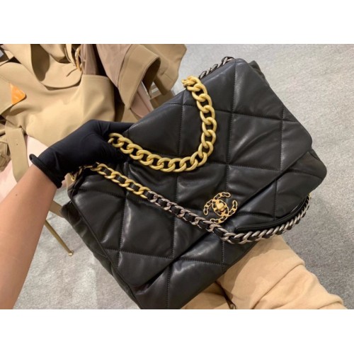 Chanel 19 Flap Large Bag Black