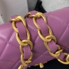 Chanel flapbag calfskin violet 2020SS