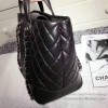 Chanel Quilted Lambskin Shopping Tote Bag Black 260301 VS02839