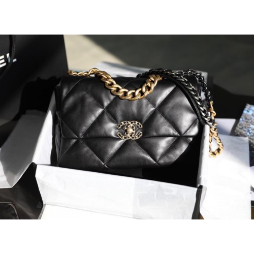 Chanel 19 Flap Medium Bag Black