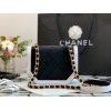 Chanel velvet black flap bag 99109