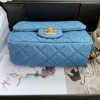 Chanel flapbag denim mini 17cm