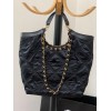 Chanel tote shopping max black bag