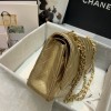 Chanel Gold Lambskin Medium Classic Double Flap Bag