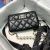 Chanel pearl chain flap bag