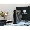 Chanel Calfskin Chain Shopping Bag AS2374 Black