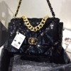 Chanel Sequins Chanel 19 Flap Bag AS1161 30cm