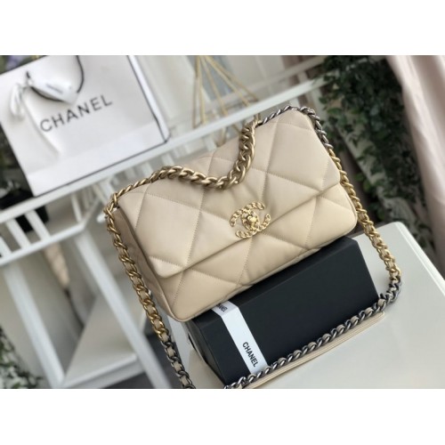 Chanel 19 Flap Medium Bag Beige