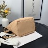 Chanel Crumpled Lambskin Mini Hobo Bag Beige