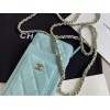 Chanel Phone Purse blue