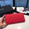 Chanel red caviar wallet