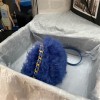 Chanel Shearling Lambskin Blue