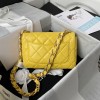 Chanel flapbag calfskin yellow 2020SS