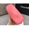 Chanel pink lampskin backpack