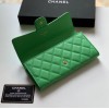 Chanel green caviar wallet