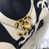 Chanel 19 CC Printed Fabric Large Flap Bag AS1161