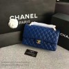 Classic Chanel Lambskin Flap Shoulder Bag Blue A01112 VS05712