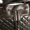 Chanel Urban Spirit Quilted Lambskin Large Backpack Black Silver Hardware 170301 VS02032