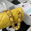 Chanel flapbag calfskin yellow 2020SS