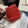 Chanel Grained Calfskin Red Backpack AS1371