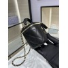 Chanel case black handle leather bag