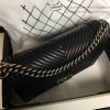 Chanel Medium Chevron Lambskin Boy Bag Black A13043 VS03203