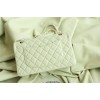 Chanel 22C Small Quilted Classic Flap Mint Green Caviar Gold Hardware Bag