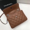 Chanel Trendy CC Flap Top Handle Tan Bag with Silver Hardware