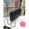 Chanel Grained Calfskin Wallet Charm WOC Black