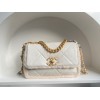 Chanel 19 shearling lampskin white flap bag ( Available in short time)